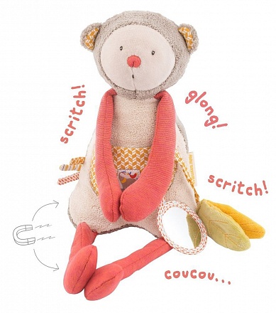 Мягкая игрушка - Мультиактивная обезьянка, 37 см. 